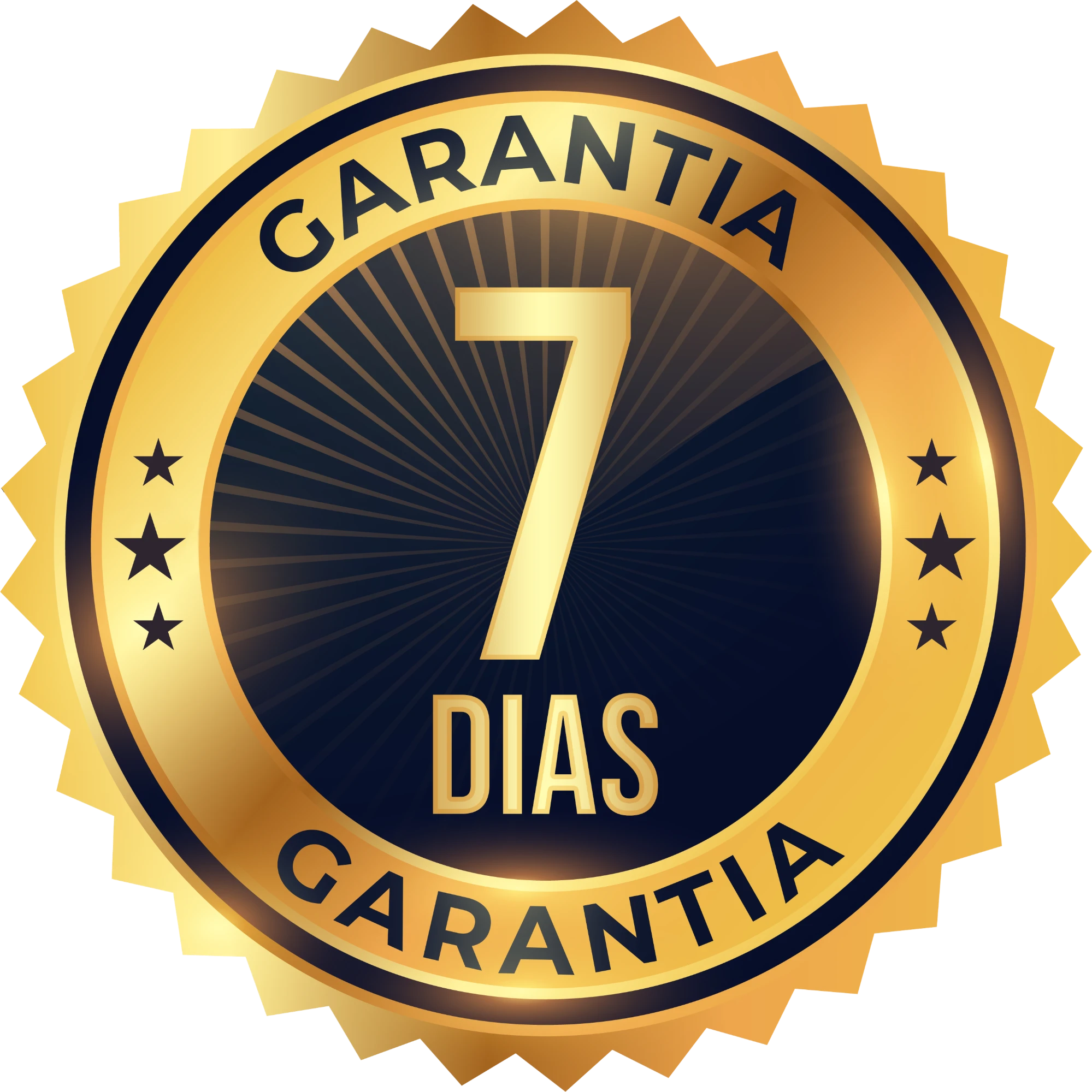 Selo de garantia incondicional de 7 dias